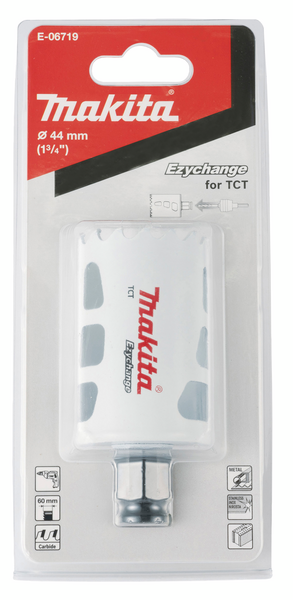 Reikäsahanterä Makita Ezychange 44mm TCT Multipurpose