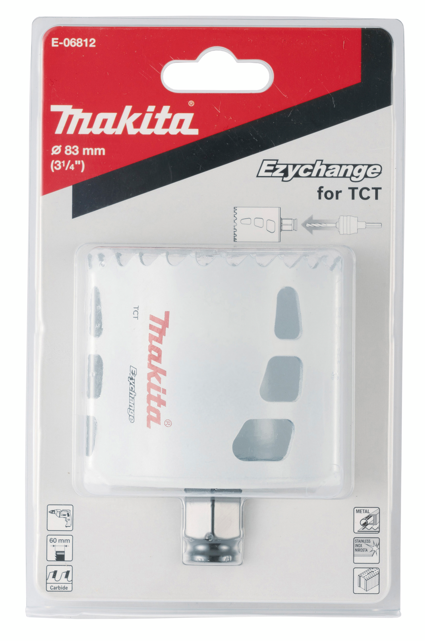 Reikäsahanterä Makita Ezychange 83mm TCT Multipurpose