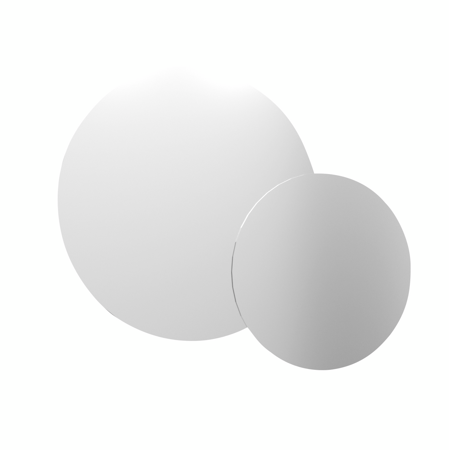 Peili Svedbergs Valje pyöreä tupla 80+60 LED