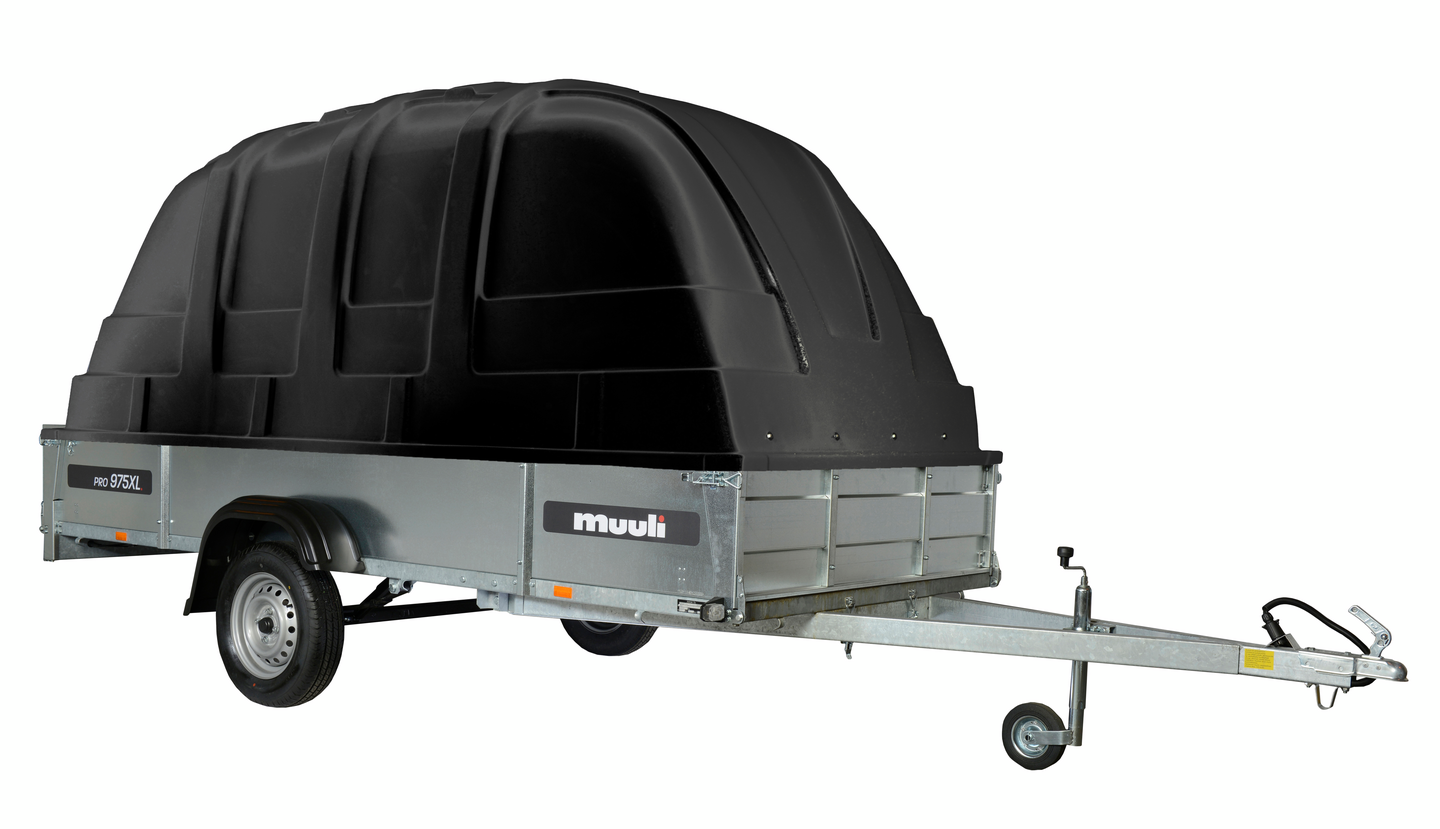 Peräkärry Muuli Pro 975XL + musta Jaxal-kuomu 125cm (ei sis. kuomun ...