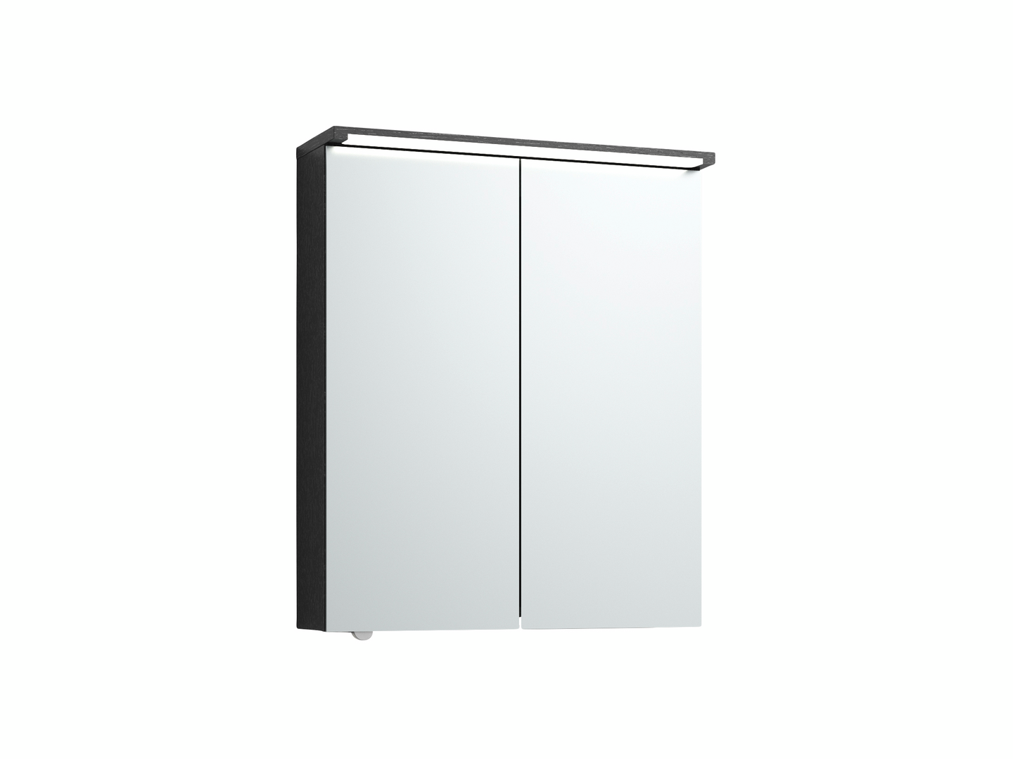 Peilikaappi Svedbergs Skuru 60 musta tammi LED vikavirtakytkin