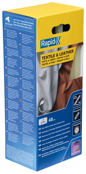 Liima Rapid 12mm pitkä 48kpl tekstiili/kuitumaiset materiaalit