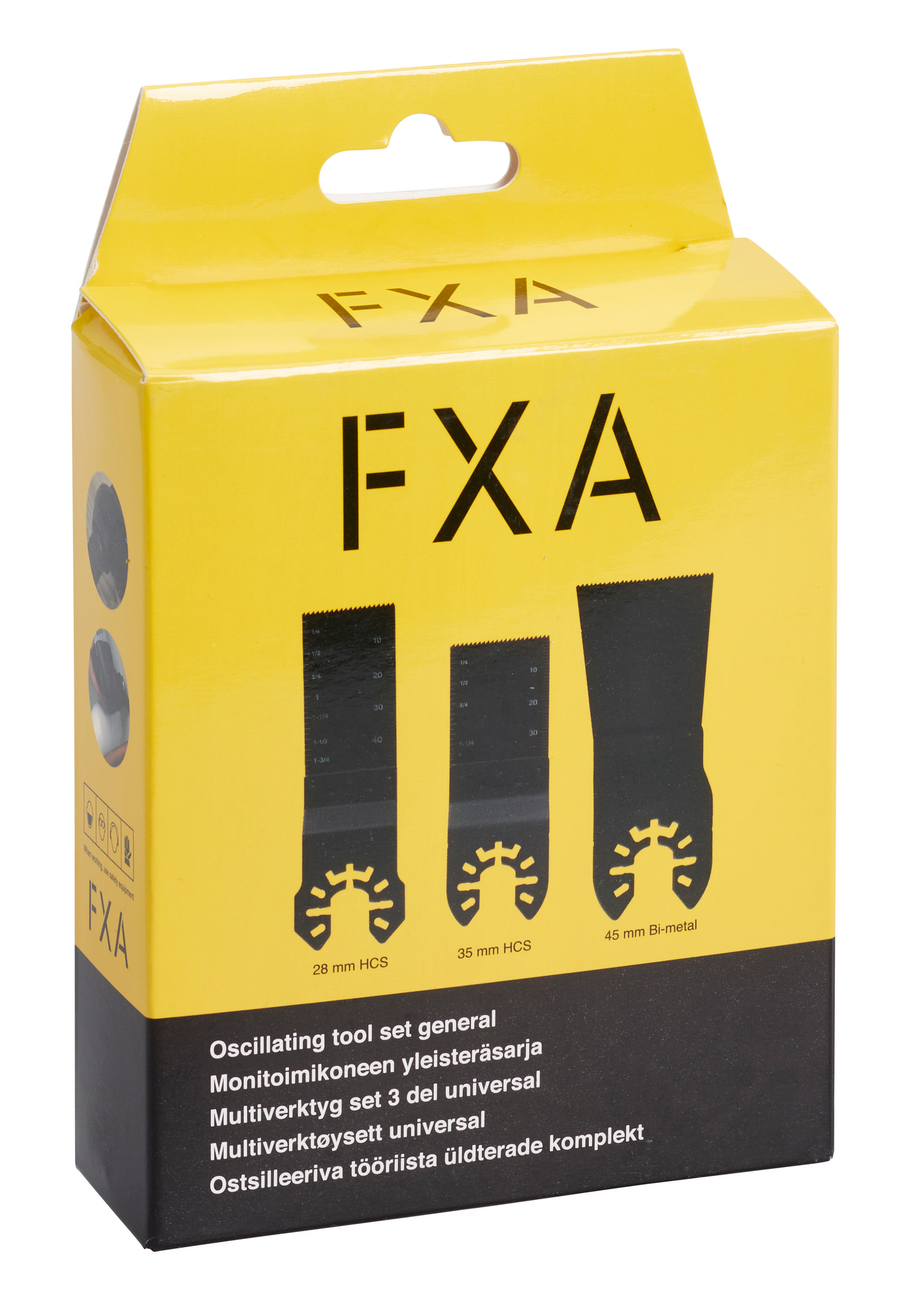 Monitoimikoneen yleisteräsarja FXA 3-osainen