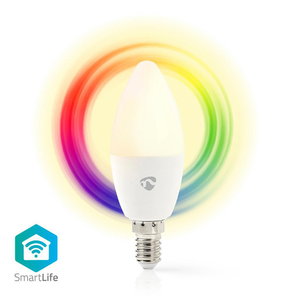 Led-lamppu Nedis Smartlife WiFi kynttilä 2700K+RBG 350lm E14