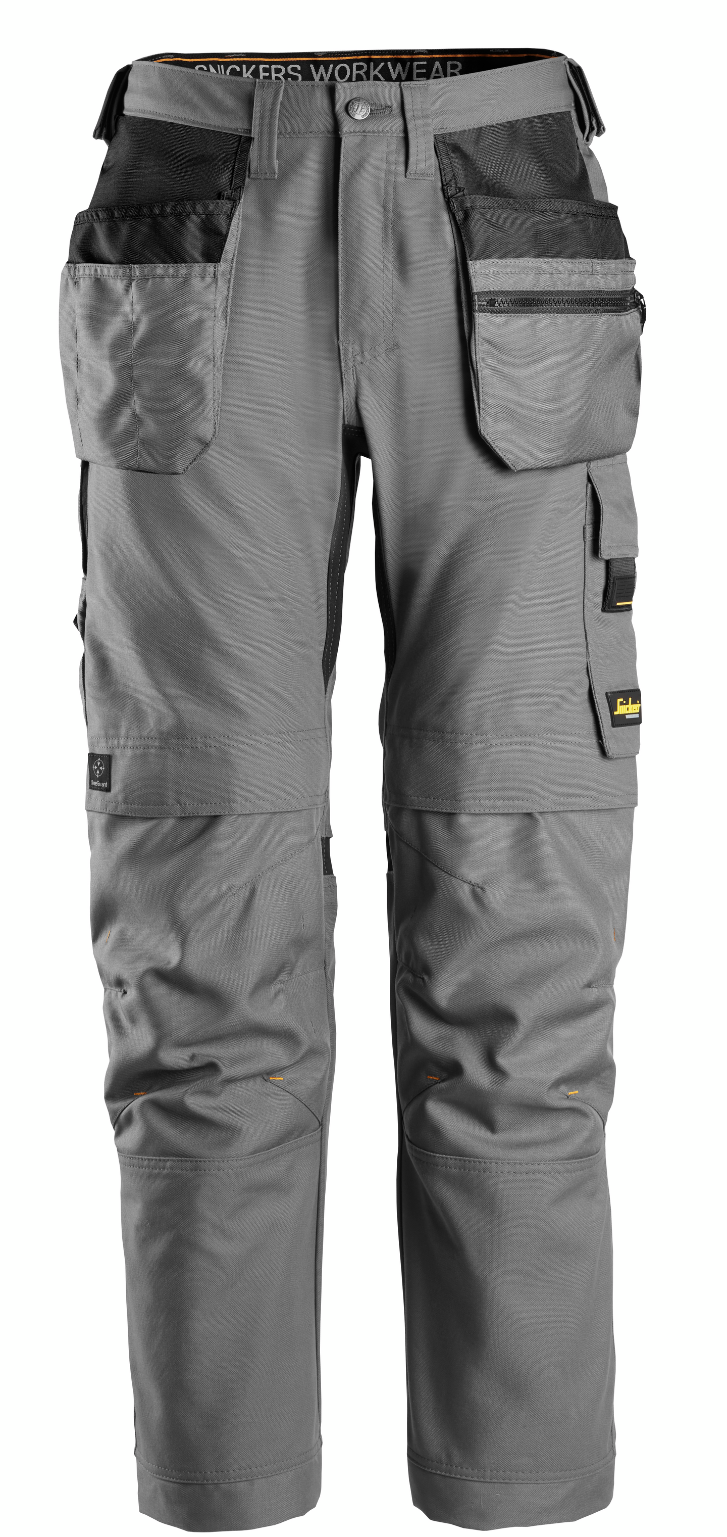 Housut Snickers Canvas+ Stretch 6224-1818 riipputaskut vaaleanharmaa