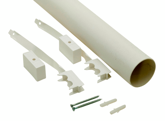 VENTILATIONSRÖR 2M 75MM SEPARETT