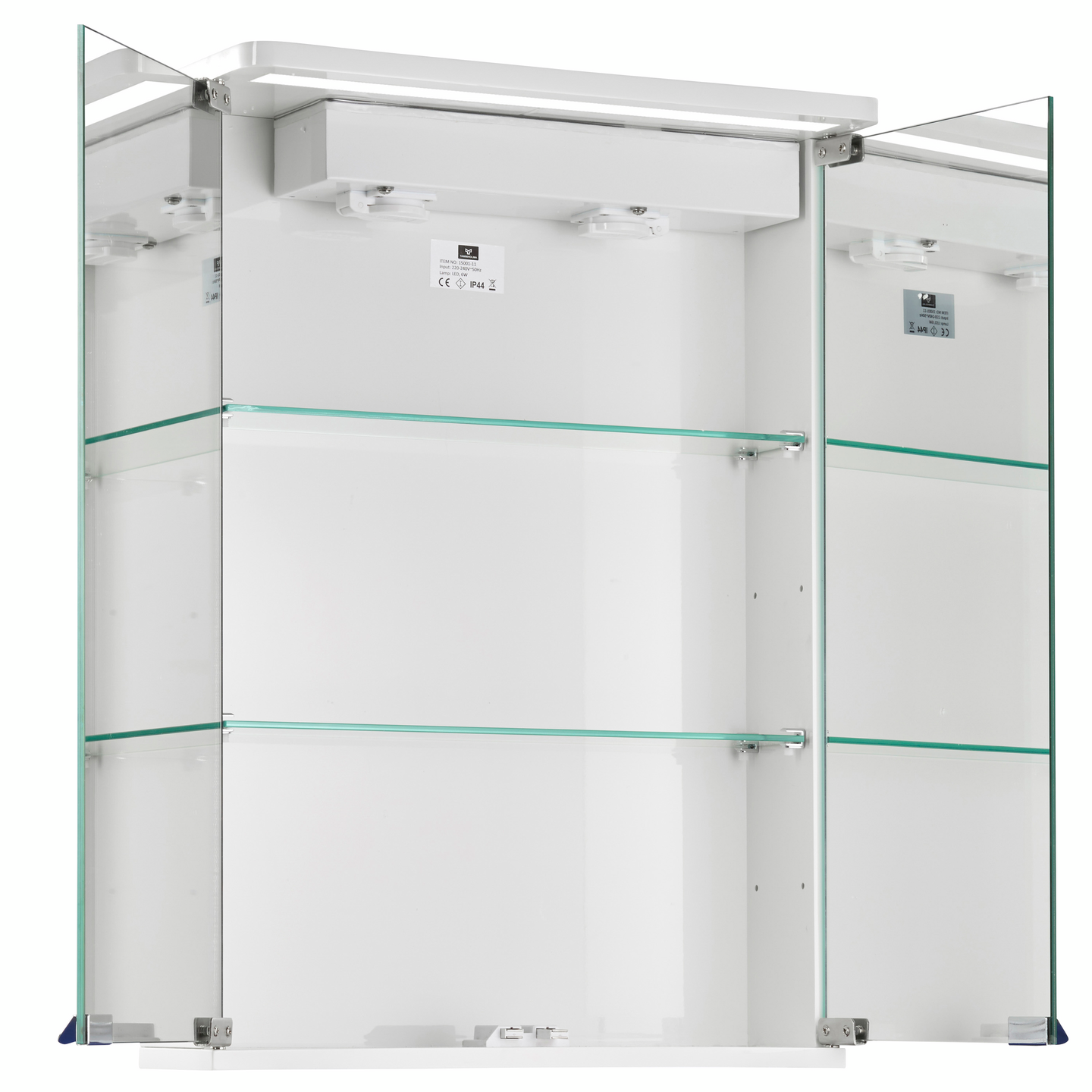 Pvc-peilikaappi 52x70cm 6W led vikavirtasuojakytkimellä