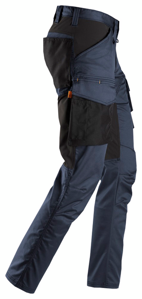 Housut Snickers 6803-9504 Stretch reisitaskut tummansininen-musta