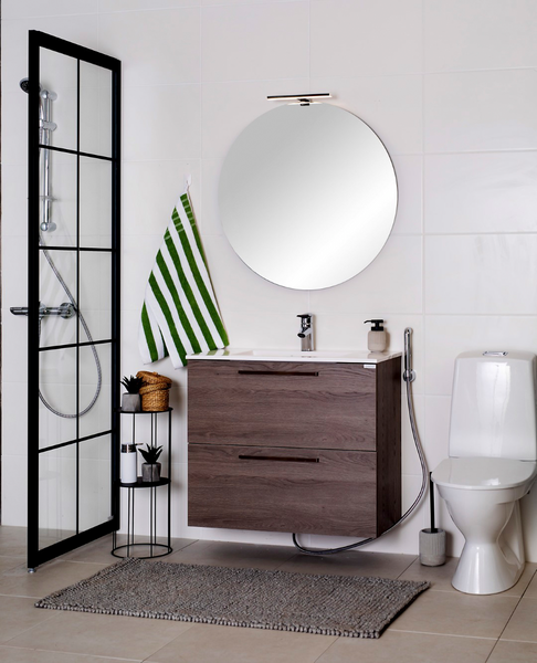 Allaslaatikosto Finnmirror Style 120 valumarmorialtaalla valkoinen