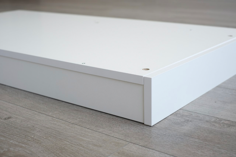 Liukuovikomeron sokkeli Cello valkoinen 217,4x10x63cm