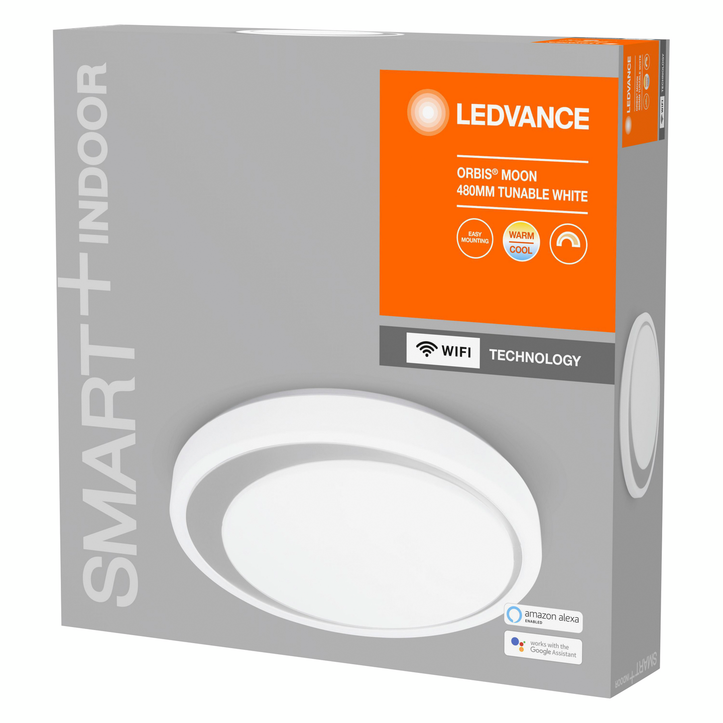 Kattovalaisin LEDVANCE SMART+ WiFi Orbis Moon Round 480 3300lm valkoinen