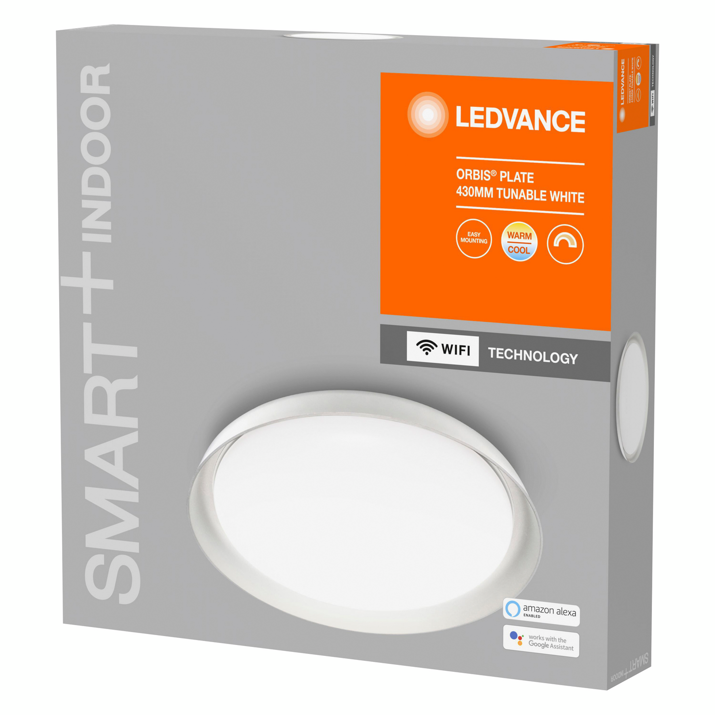 Kattovalaisin LEDVANCE SMART+ WiFi Orbis Plate Round 430 2500lm valkoinen