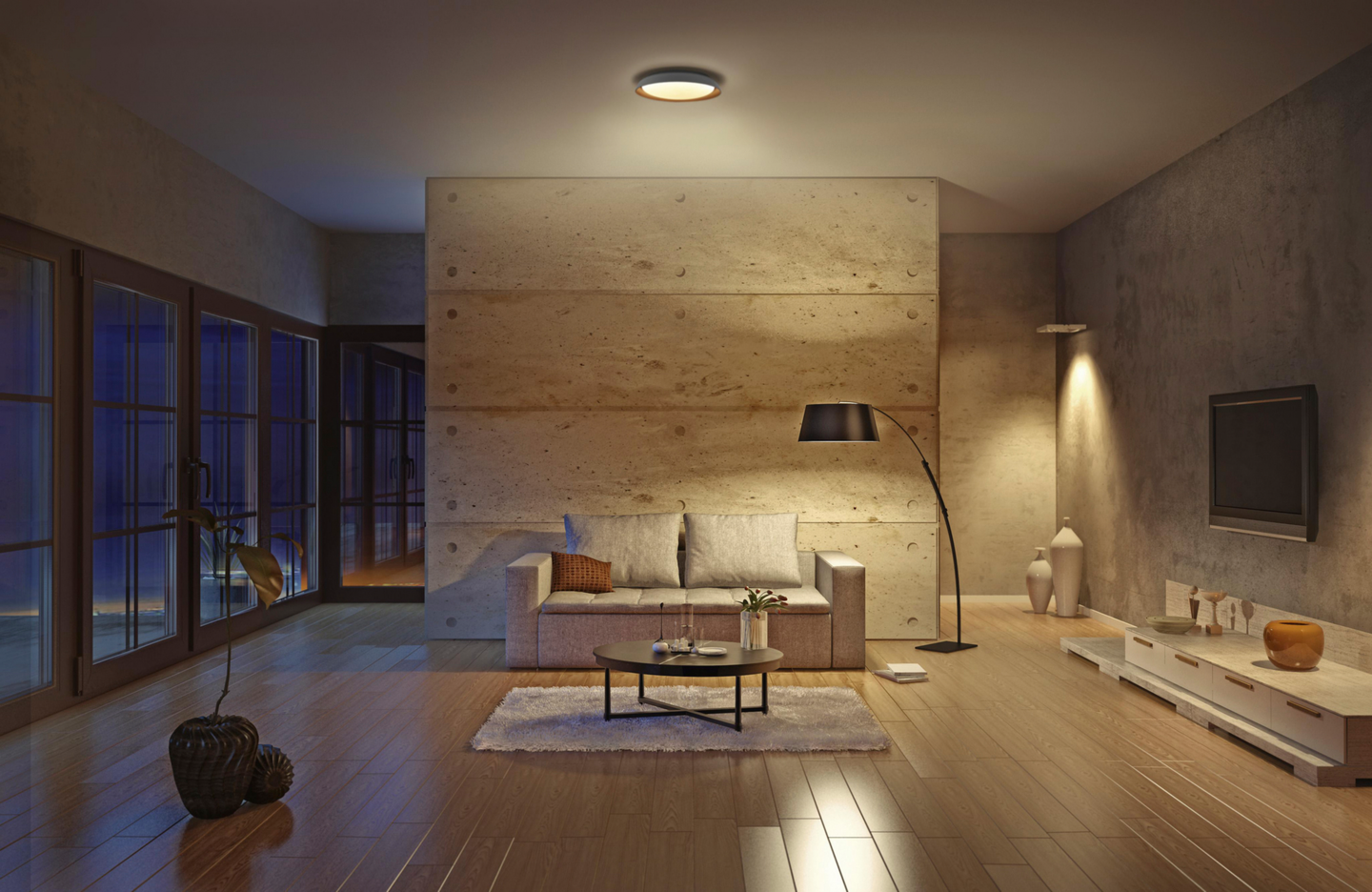 Kattovalaisin LEDVANCE SMART+ WiFi Orbis Plate Round 430 2500lm valkoinen