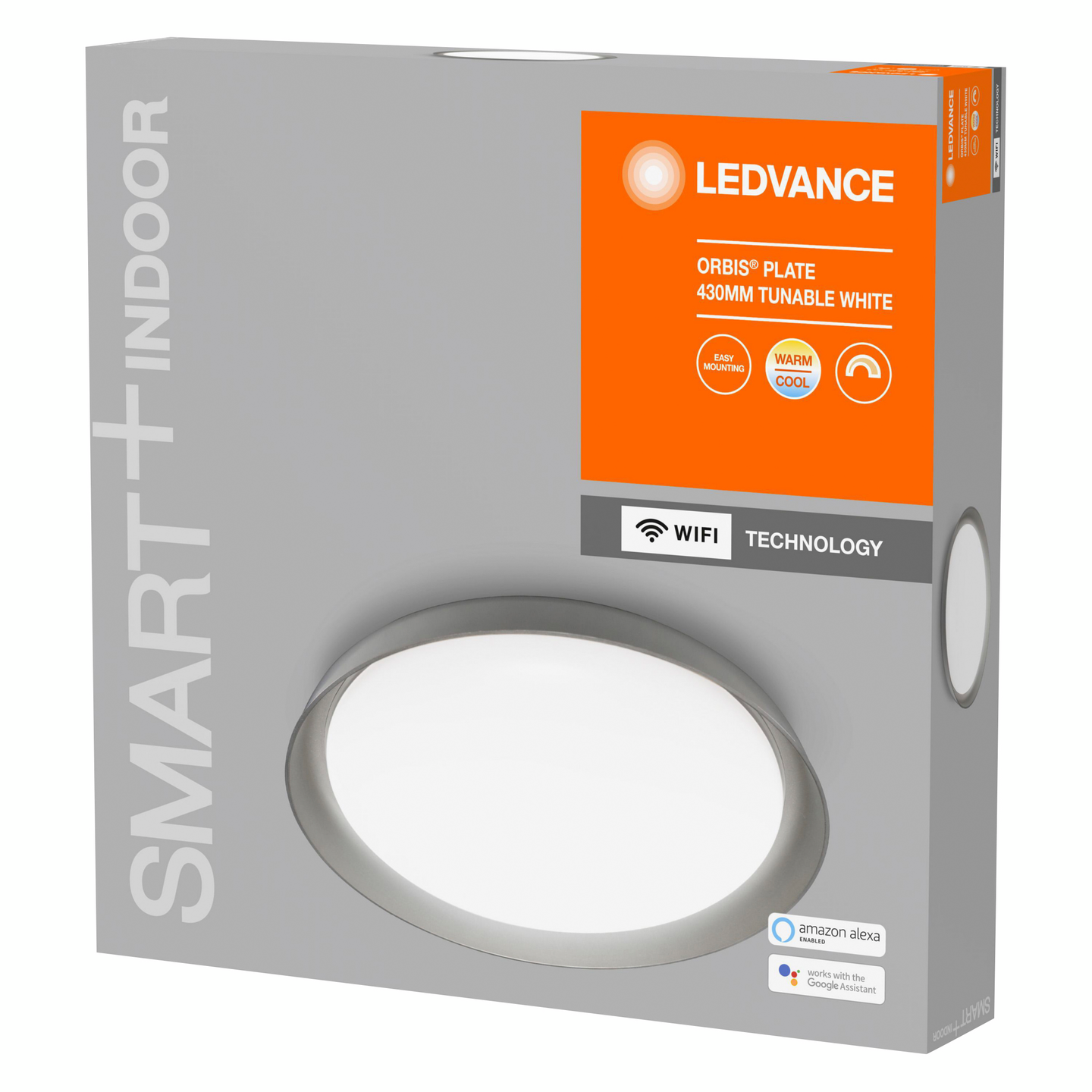 Kattovalaisin LEDVANCE SMART+ WiFi Orbis Plate Round 430 2500lm valkoinen