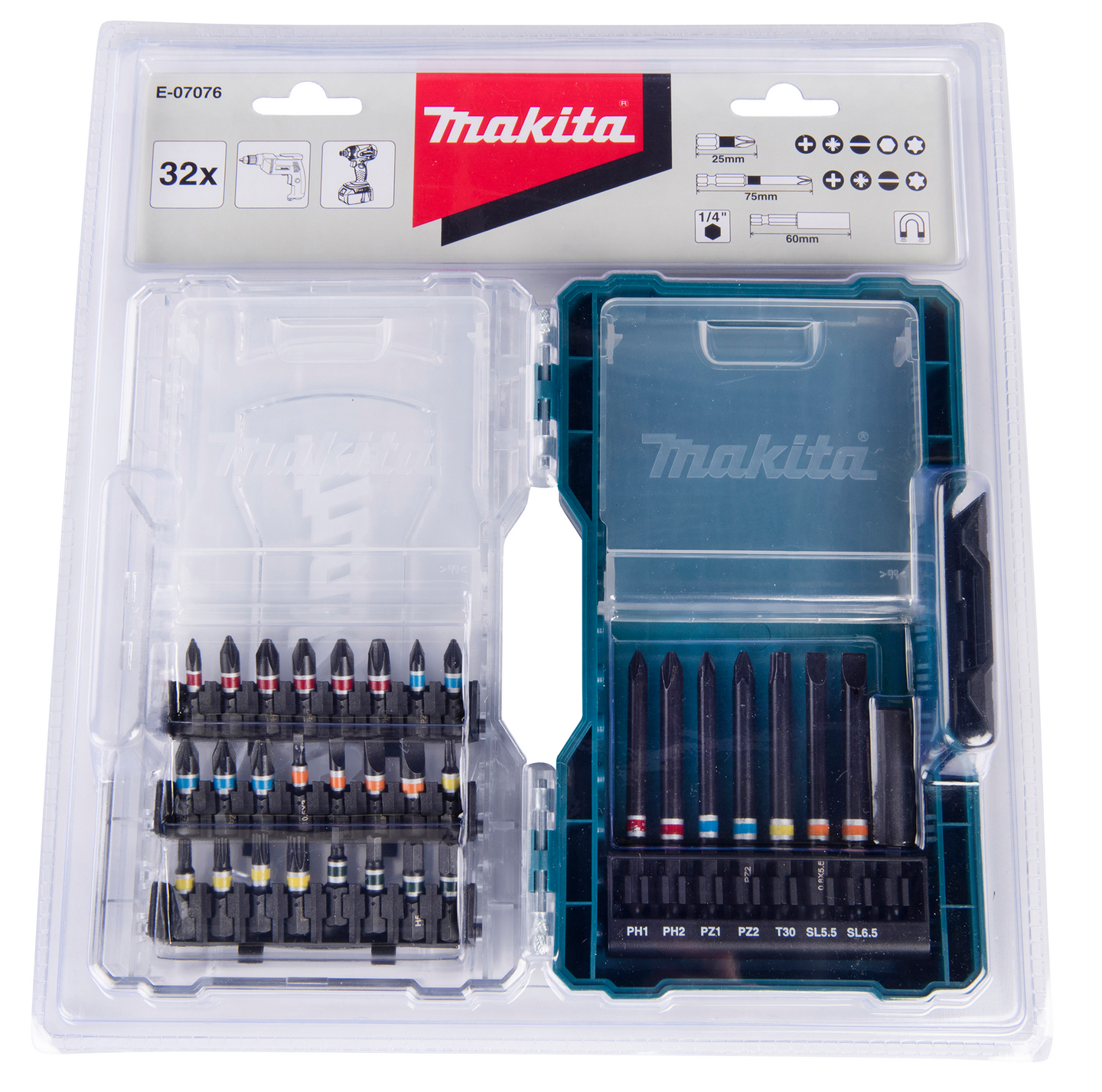 Ruuvikärkisarja Makita 32-osainen