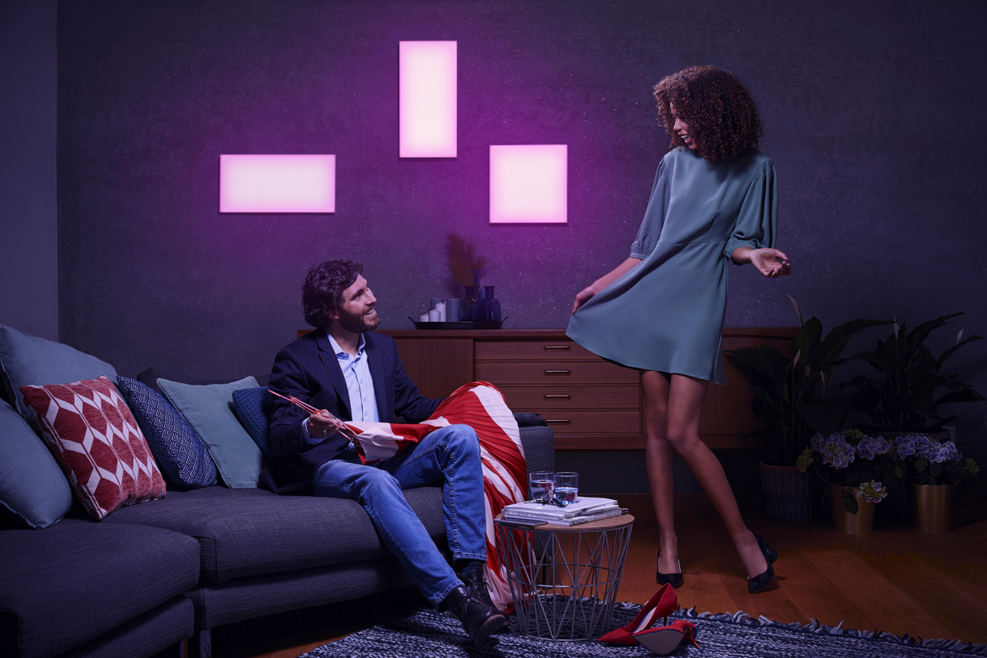 Paneelivalaisin LEDVANCE SMART+ WiFi Planon Frameless 120x30 3300lm tw/rgb