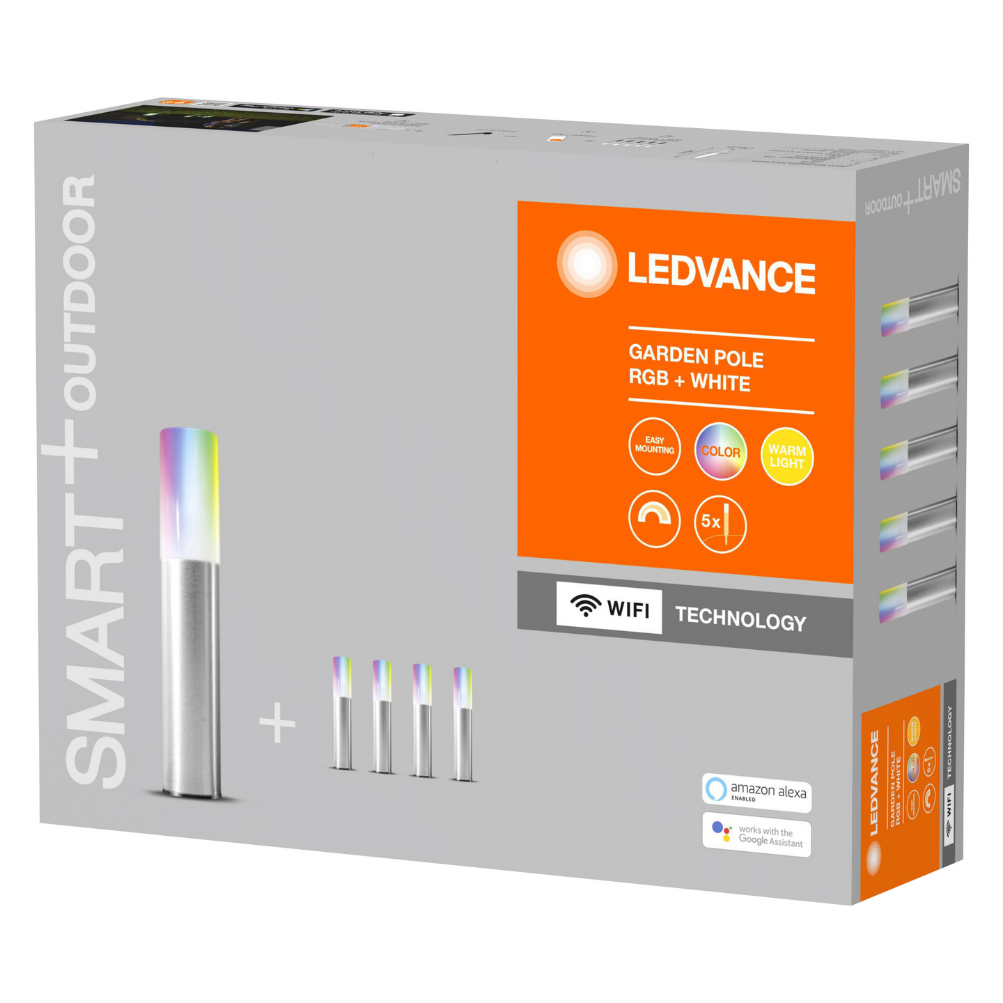 Ulkovalaisin LEDVANCE SMART+ WiFi Garden Pole 180lm rgbw