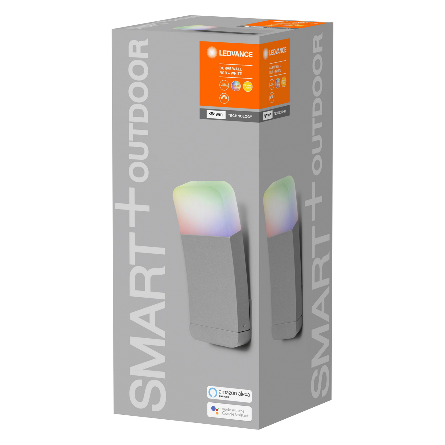 Ulkovalaisin LEDVANCE SMART+ WiFi Outdoor Curve Wall 520lm rgbw