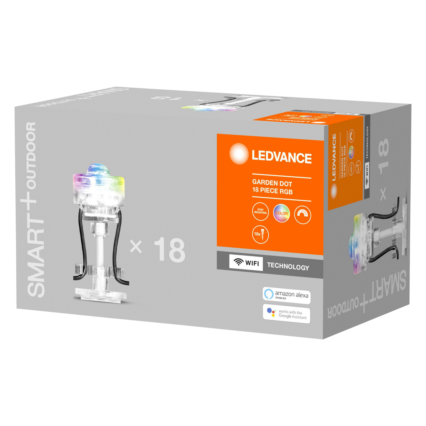 Ulkovalaisin LEDVANCE SMART+ WiFi Garden Dot 680lm rgb 18-osainen