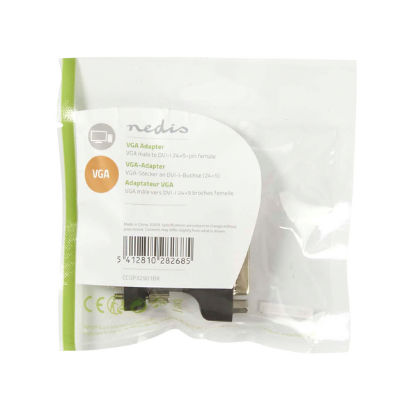 Adapteri Nedis DVI-I/VGA DVI-I naaras - VGA uros