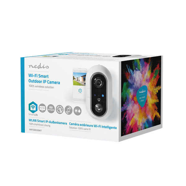 IP-Kamera Nedis Smart Life ladattava ulkokäyttöön 1080p