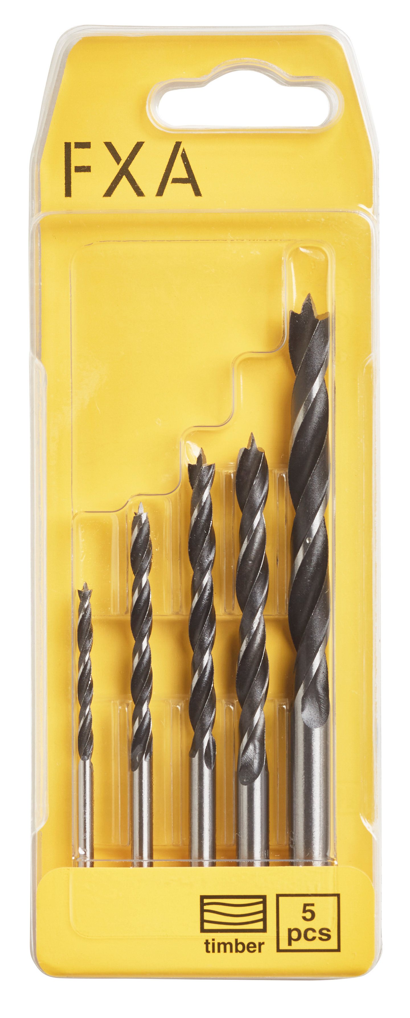 Puuporanteräsarja FXA 5-osainen 3/4/5/6/8 mm