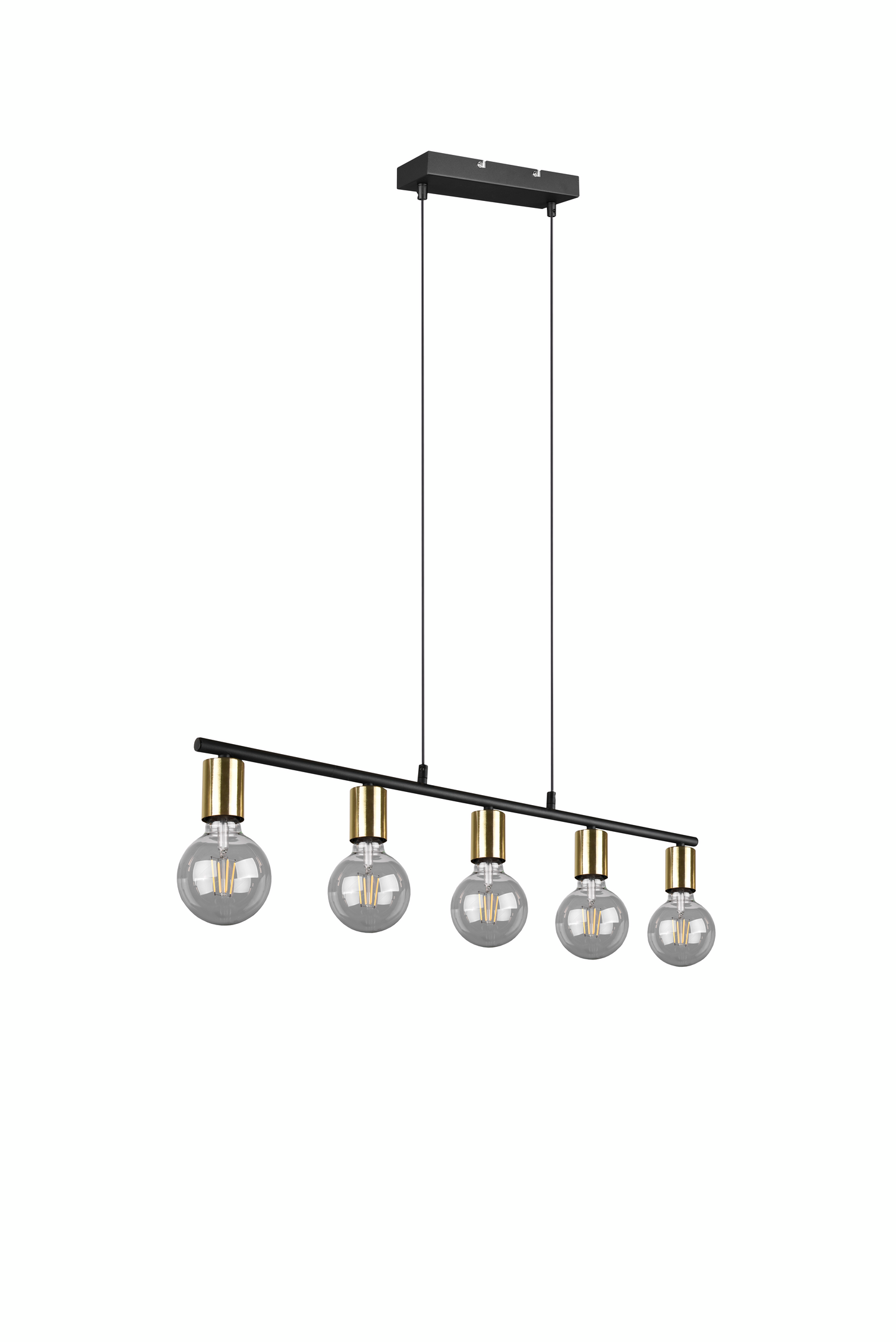 Riippuvalaisin TRIO Vannes E27 5-osainen mattamessinki