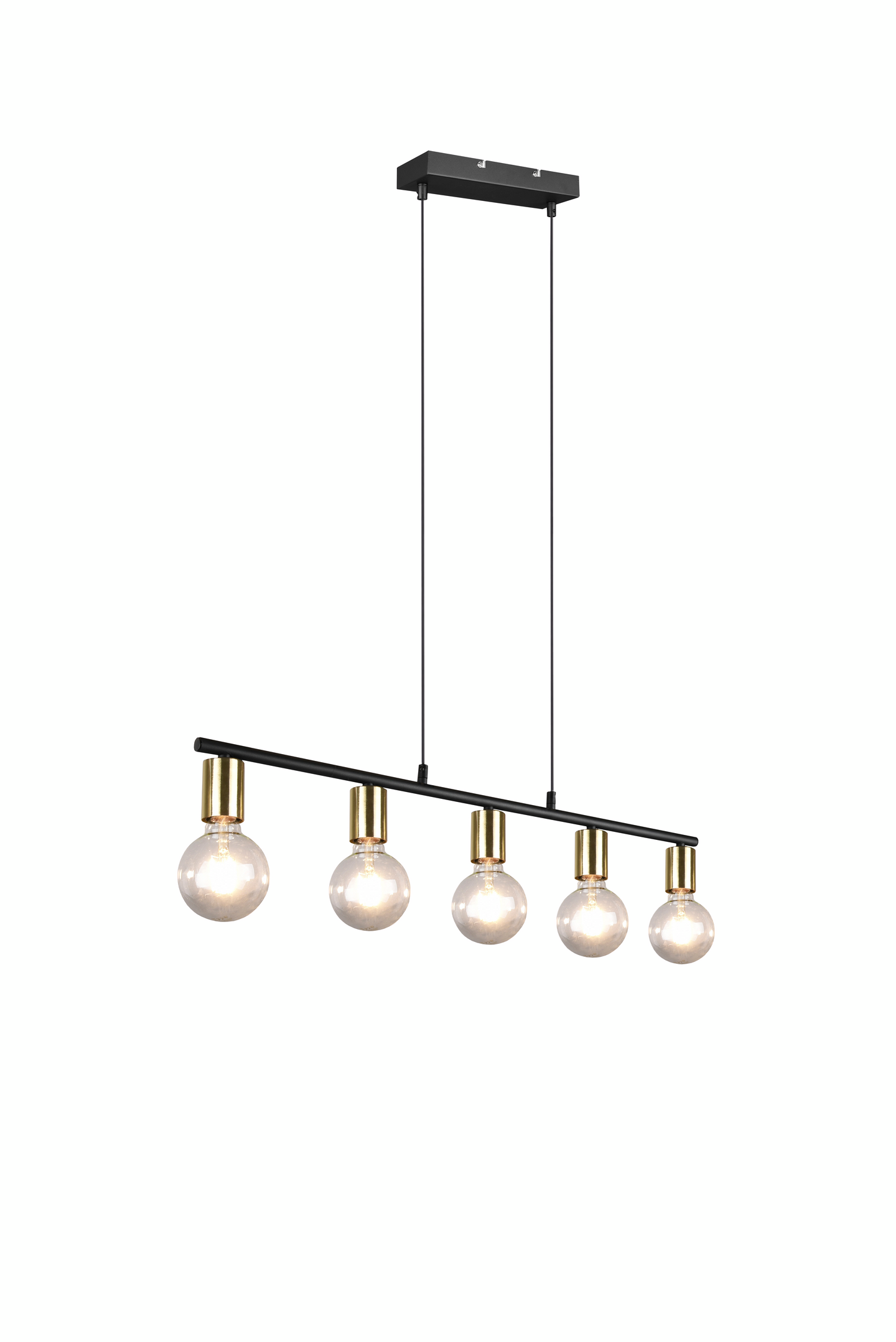 Riippuvalaisin TRIO Vannes E27 5-osainen mattamessinki