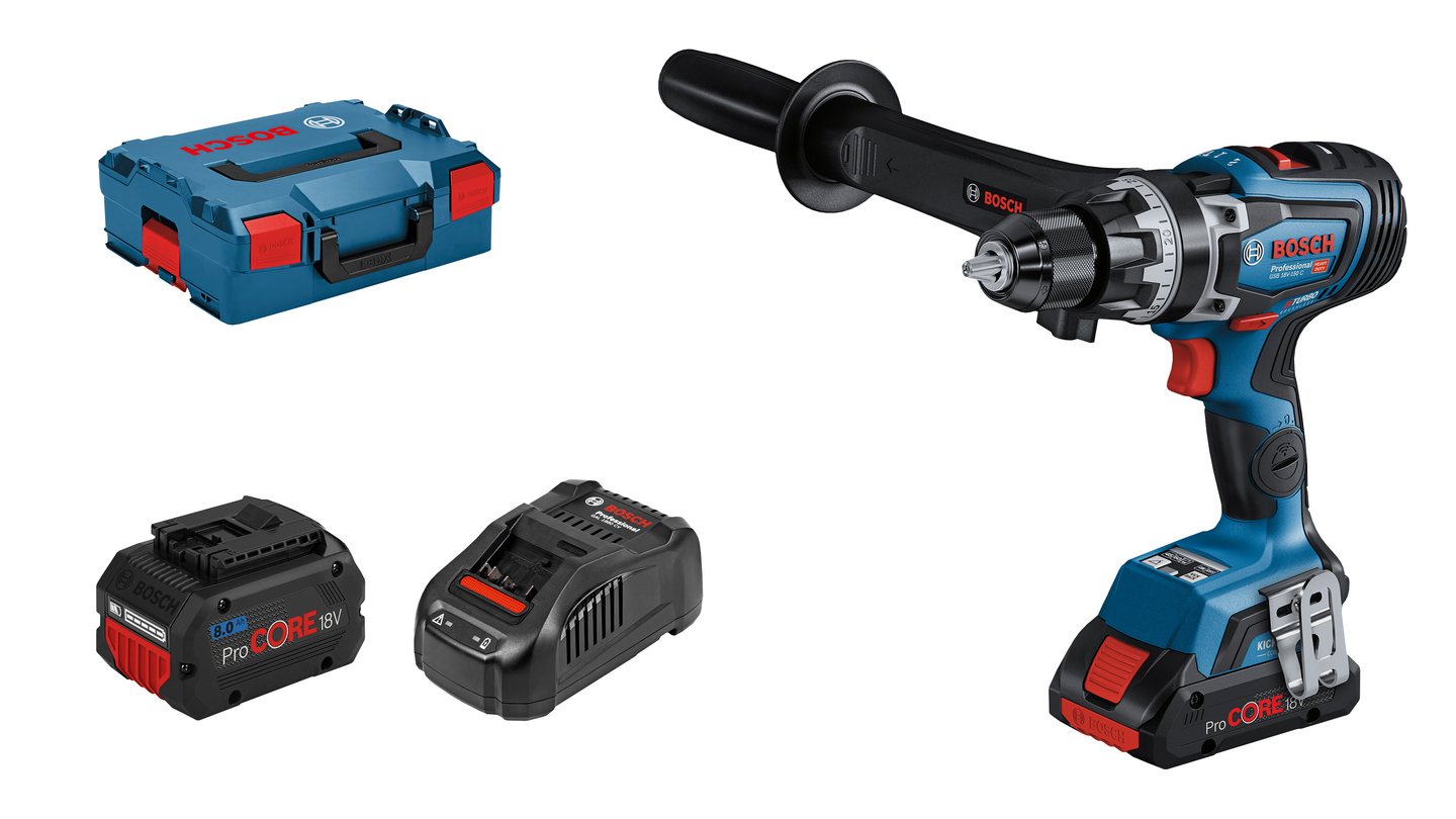 Akkuiskuporakone Bosch GSB 18V-150 C 2x8,0Ah L-BOXX