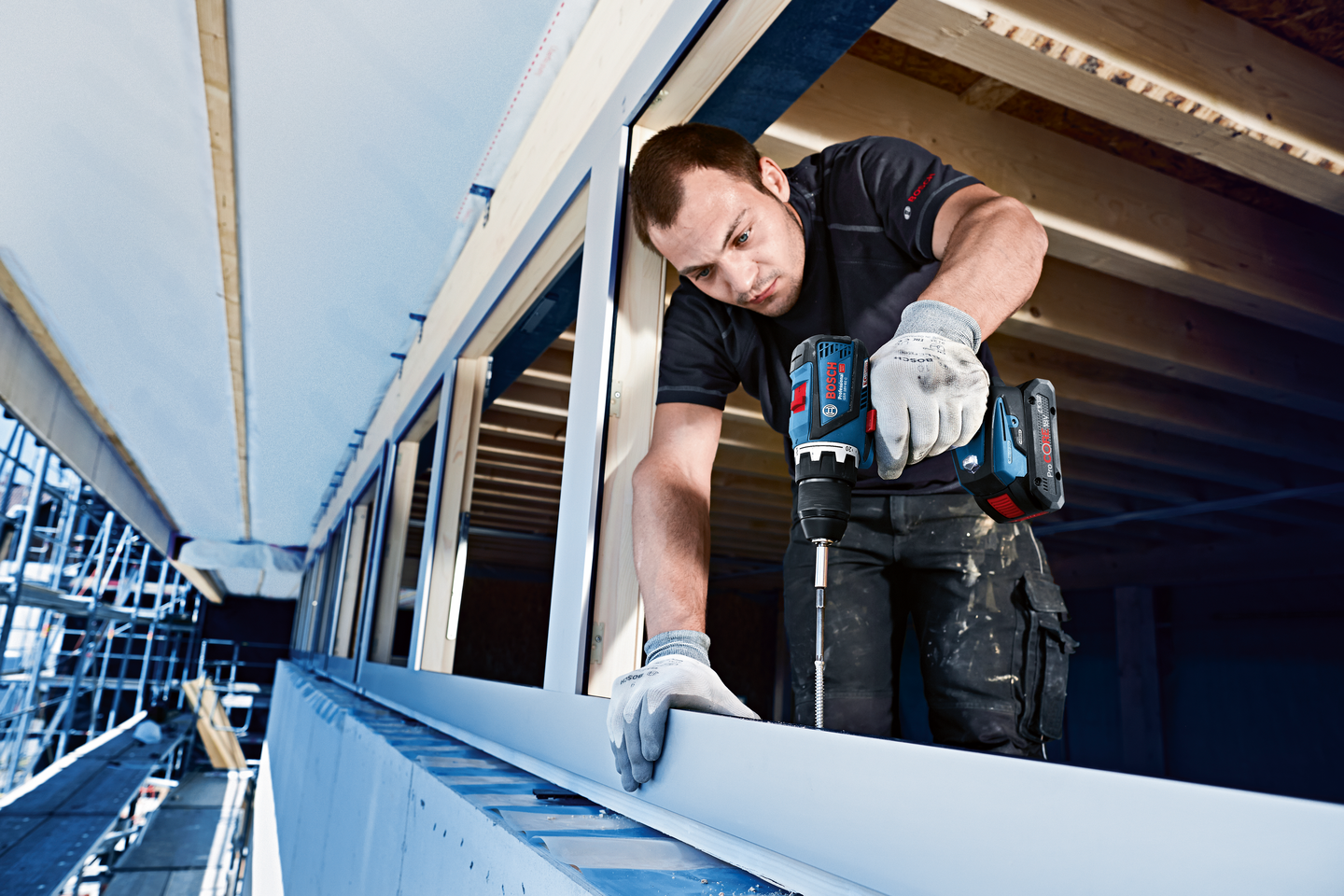 Akkukonesarja Bosch 18V GDR 18V-200 + GSR 18V-60 C