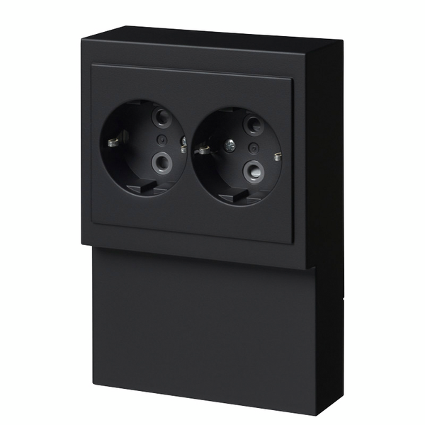 Listapistorasia ABB IMPRESSIVO 2S/16A IP21 ppj hl musta