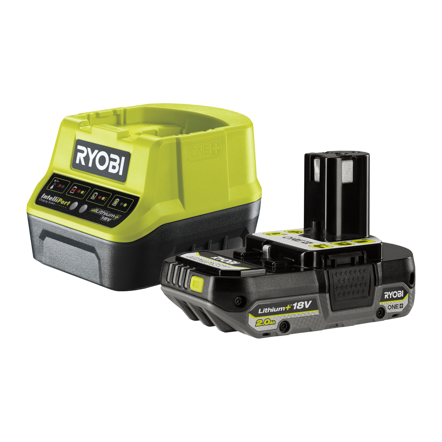 Akku ja laturi Ryobi RC18120-120C 18V ONE+ 2,0Ah