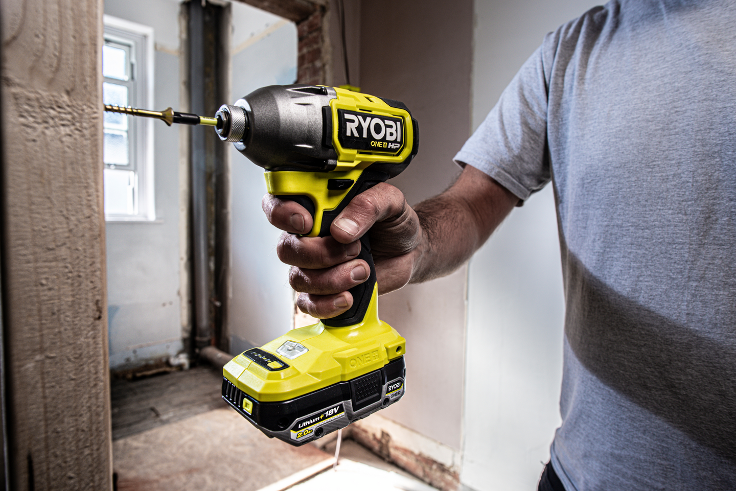Iskevä akkuruuvinväännin Ryobi RID18X-0 18V ONE+ HP runko