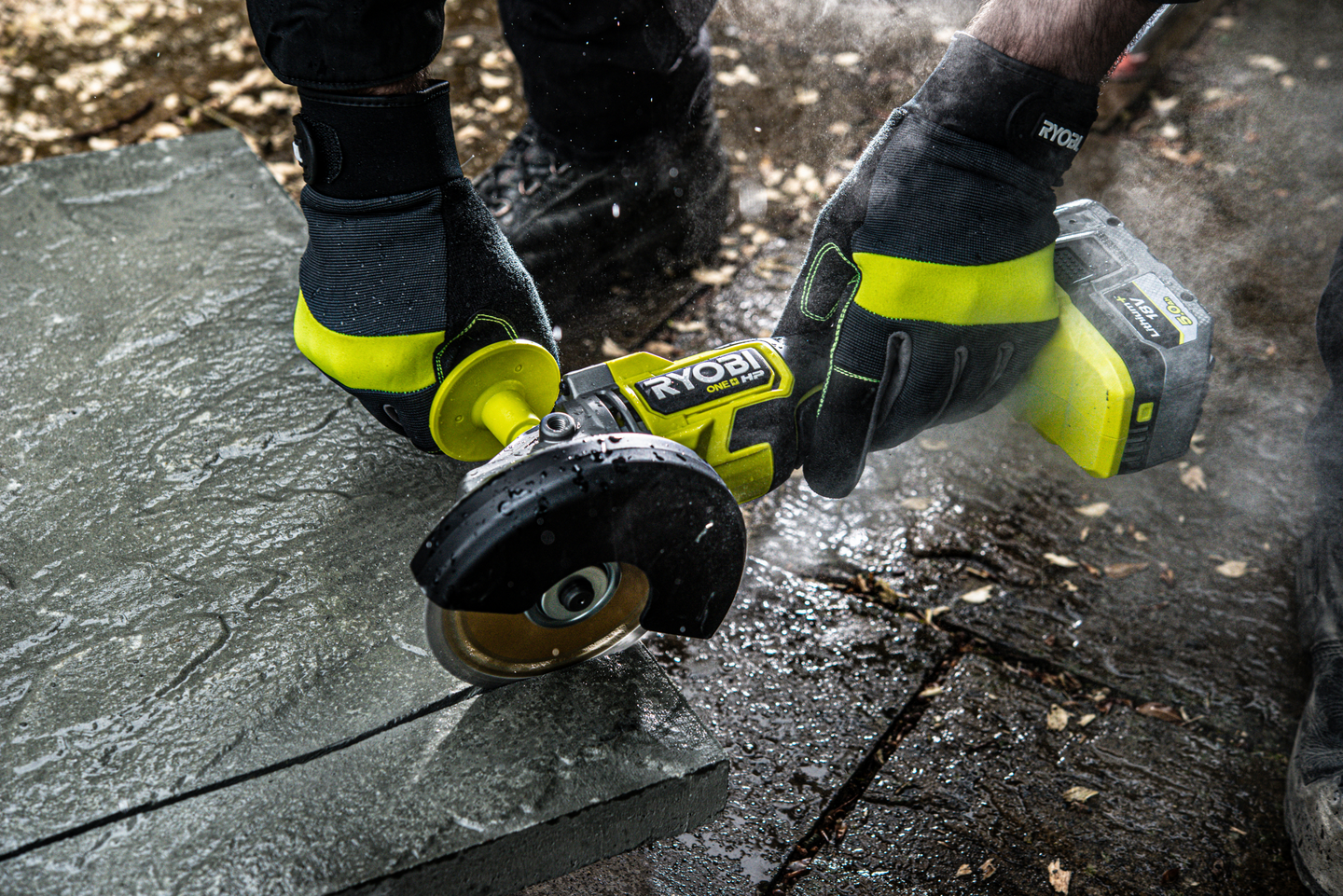 Akkukulmahiomakone Ryobi RAG18X-0 18V ONE+ HP runko