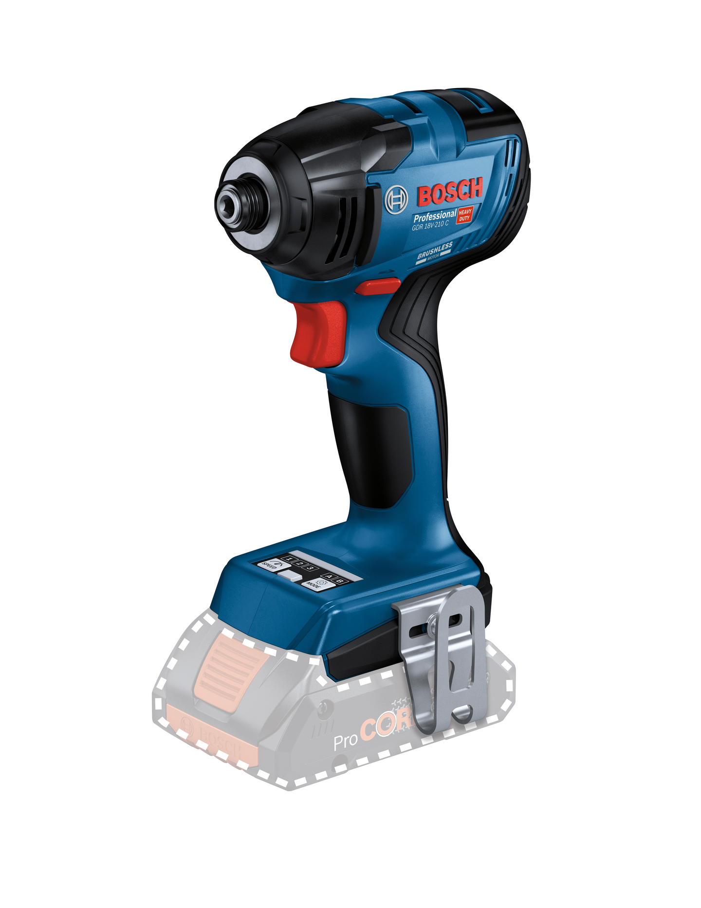 Akkuiskuruuvinväännin Bosch GDR 18V-210 C Solo L-Boxx