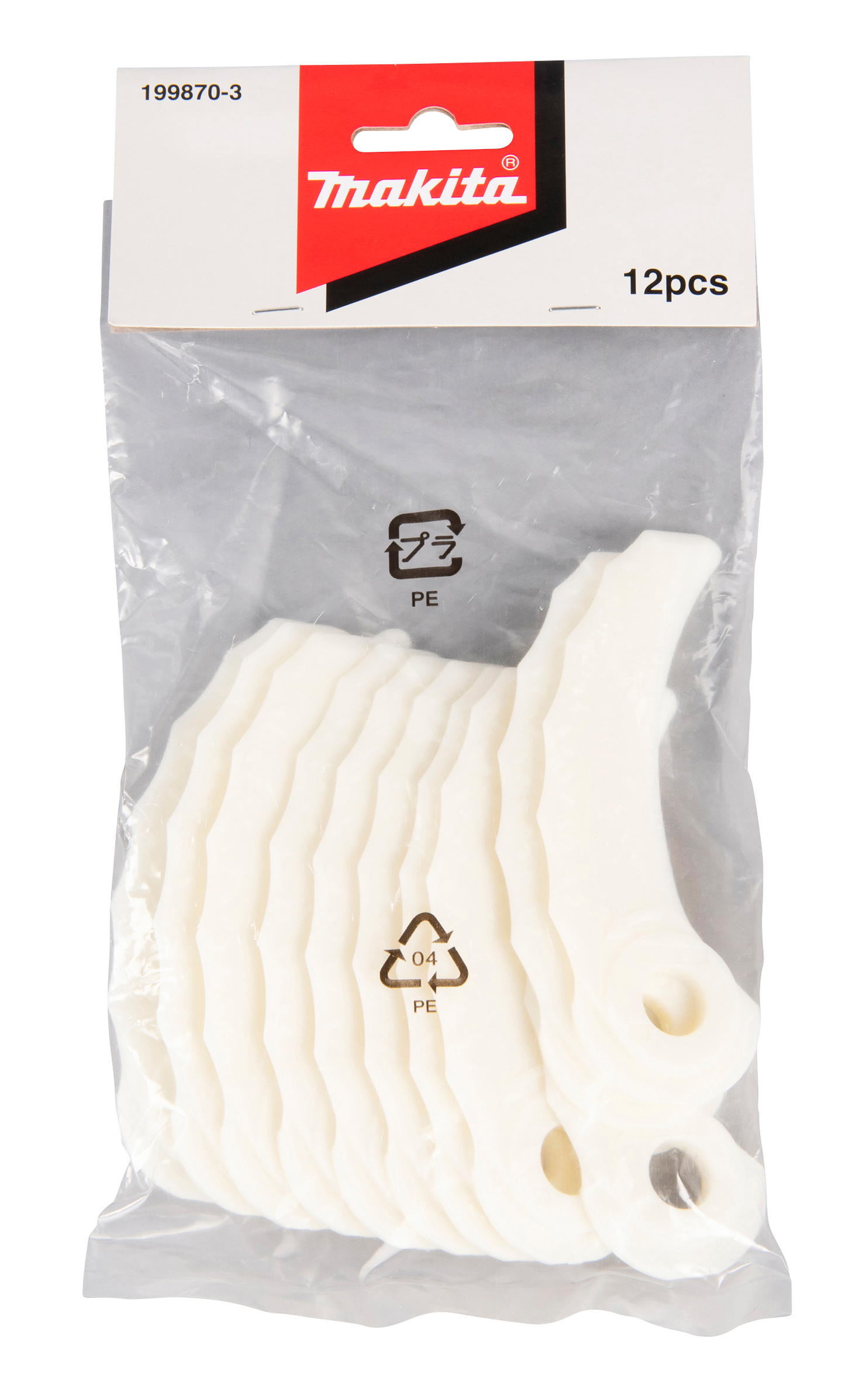 Varaterät Makita trimmerin komposiittiterään 199868-0 12kpl