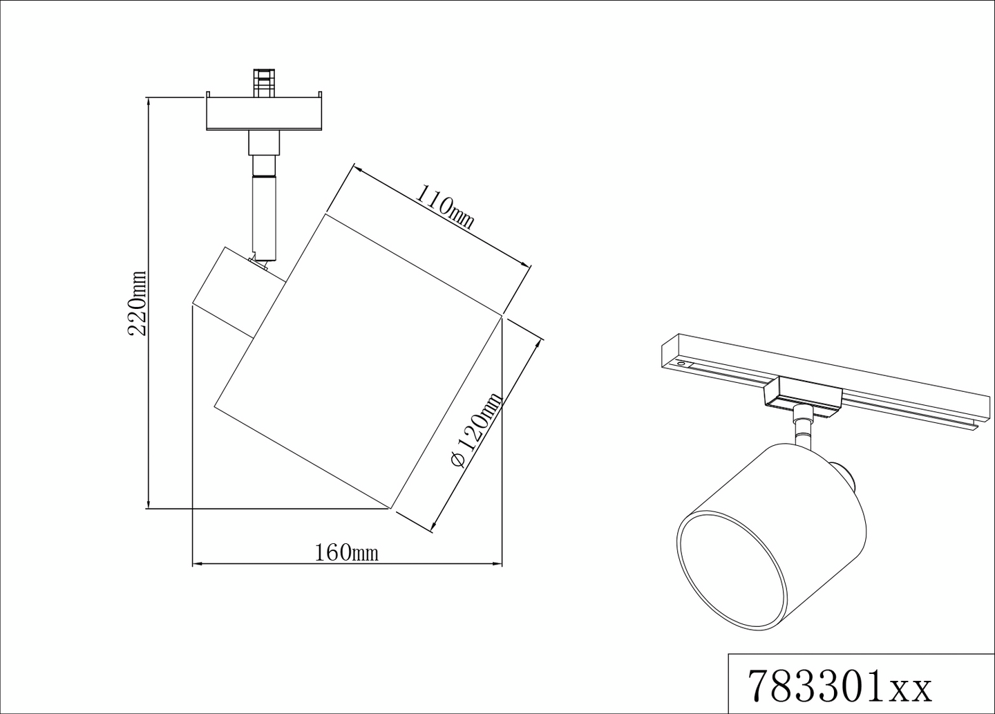 Spotti TRIO DUOline Tommy E14 1-osainen valkoinen
