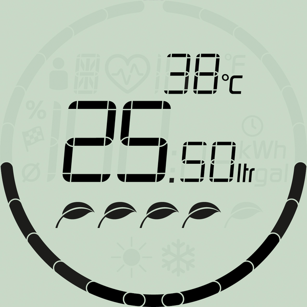 Käsisuihku Oras Hydractiva Digital 242405