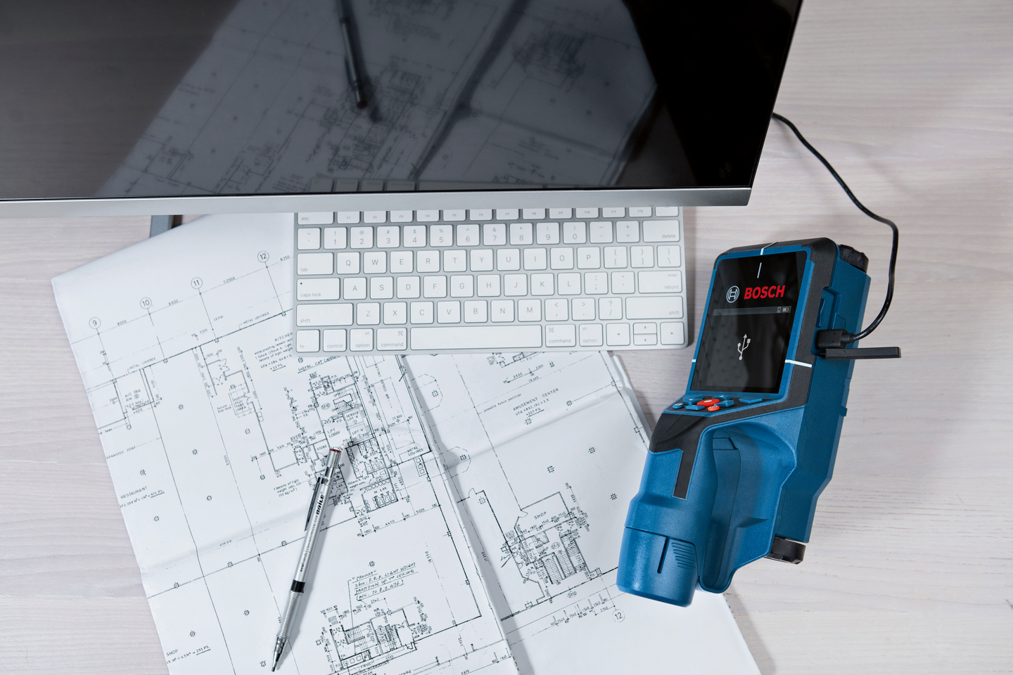 Rakenneilmaisin Bosch D-TECT 200 C 12V Solo L-BOXX