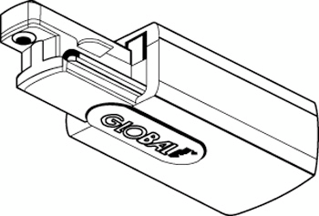 Syöttörasia Global Trac GB12-3 1-vaihe valkoinen