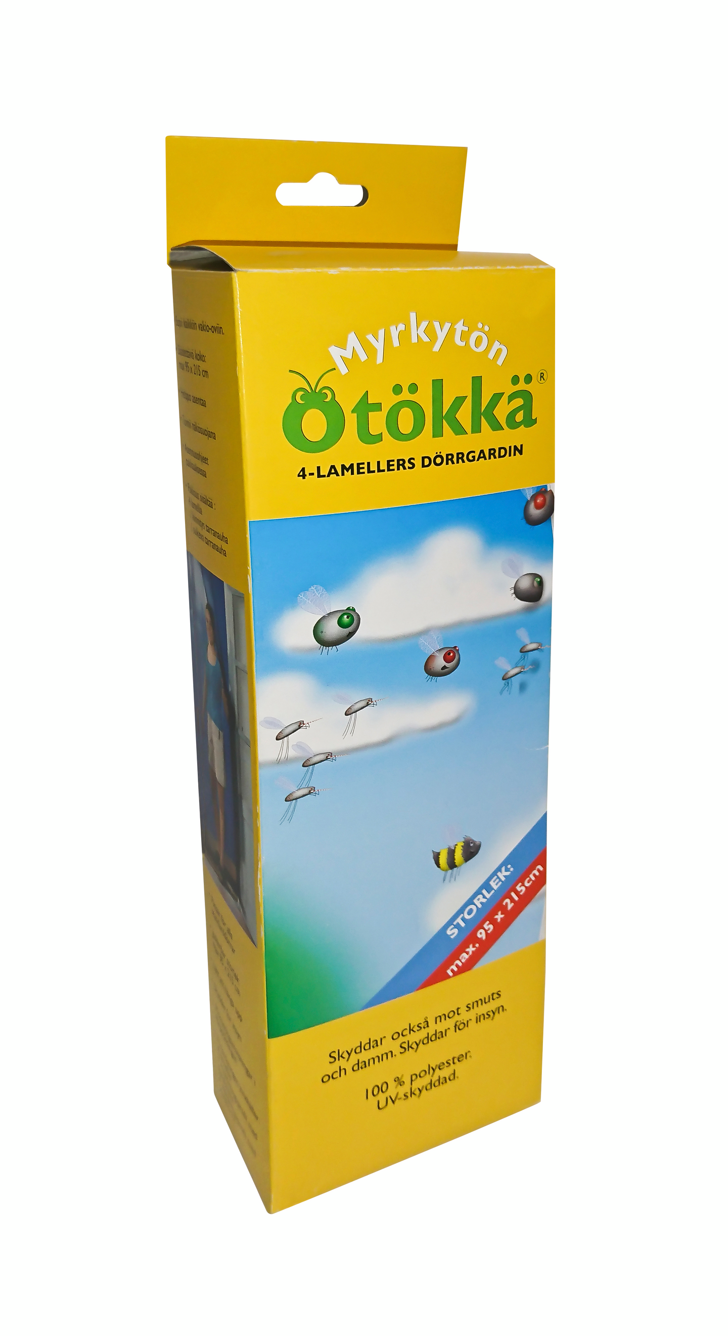 Oviverho Ötökkä 4 lamellia tarra musta