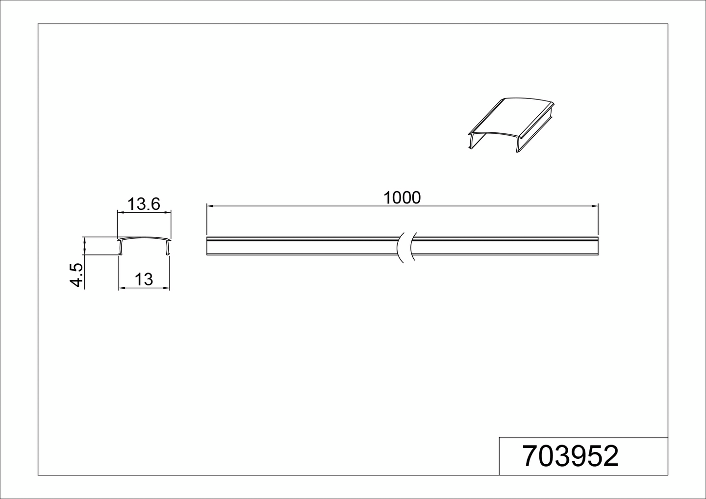 Suojapeitelista TRIO DUOline kirkas