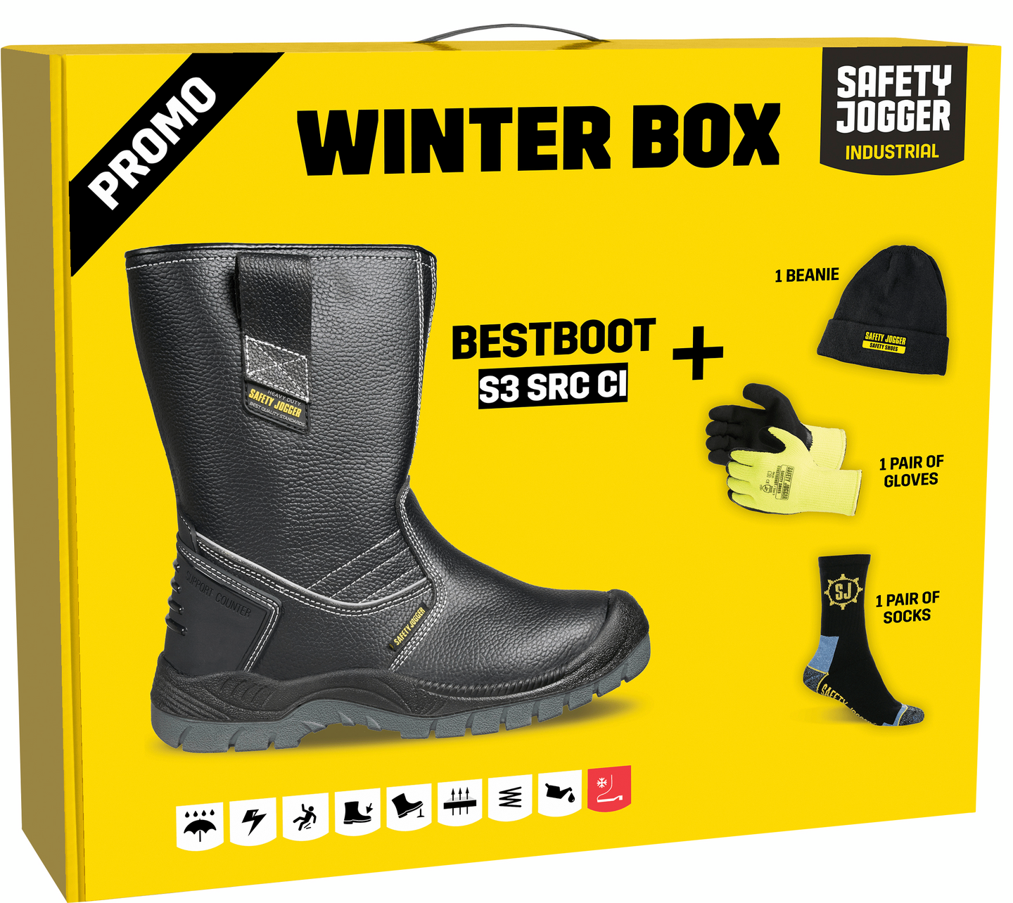 Talviturvasaappaat + asusteet Safety Jogger Bestboot Winter-Box