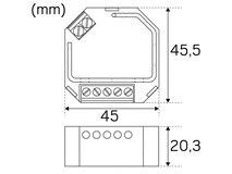 Valonsäädin Hide-a-lite Dali/Push Round 200w