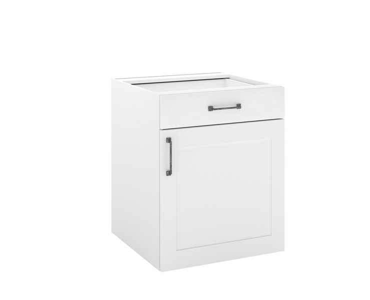 Alakaappi Temal 450x430x730mm laatikolla 1-ovinen oikea New Country valkoinen