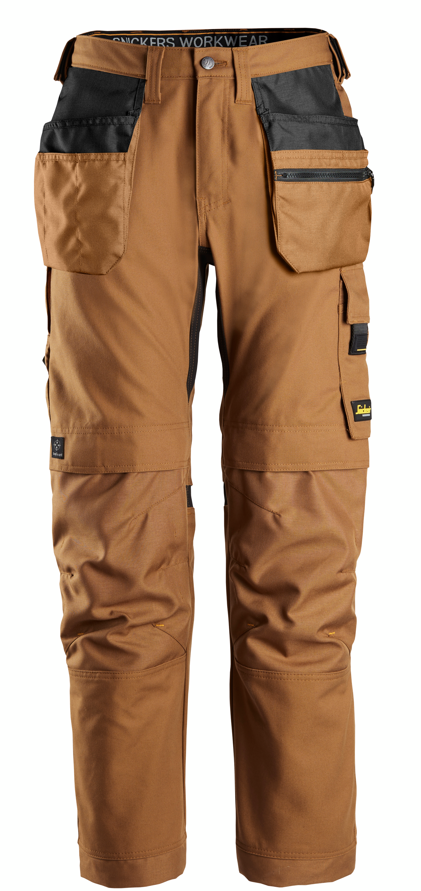 Housut Snickers Canvas+ Stretch 6224-1212 riipputaskut ruskea