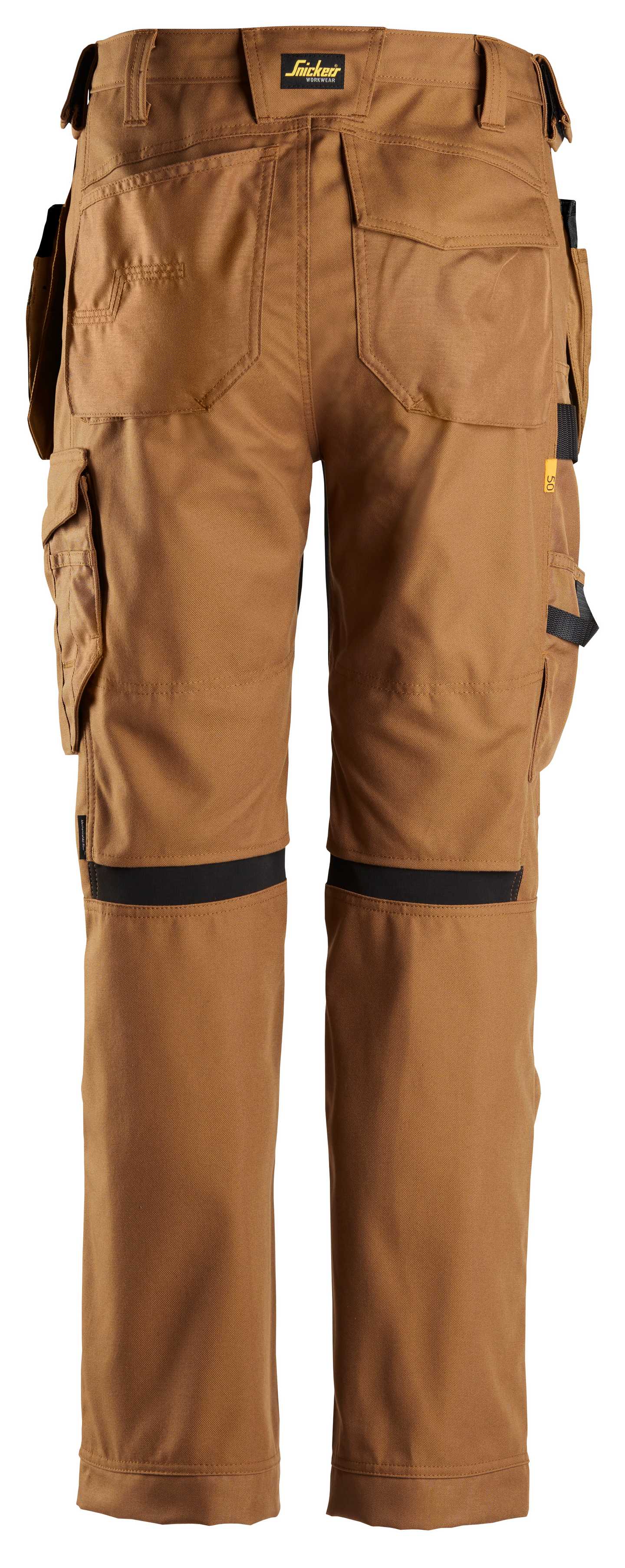 Housut Snickers Canvas+ Stretch 6224-1212 riipputaskut ruskea