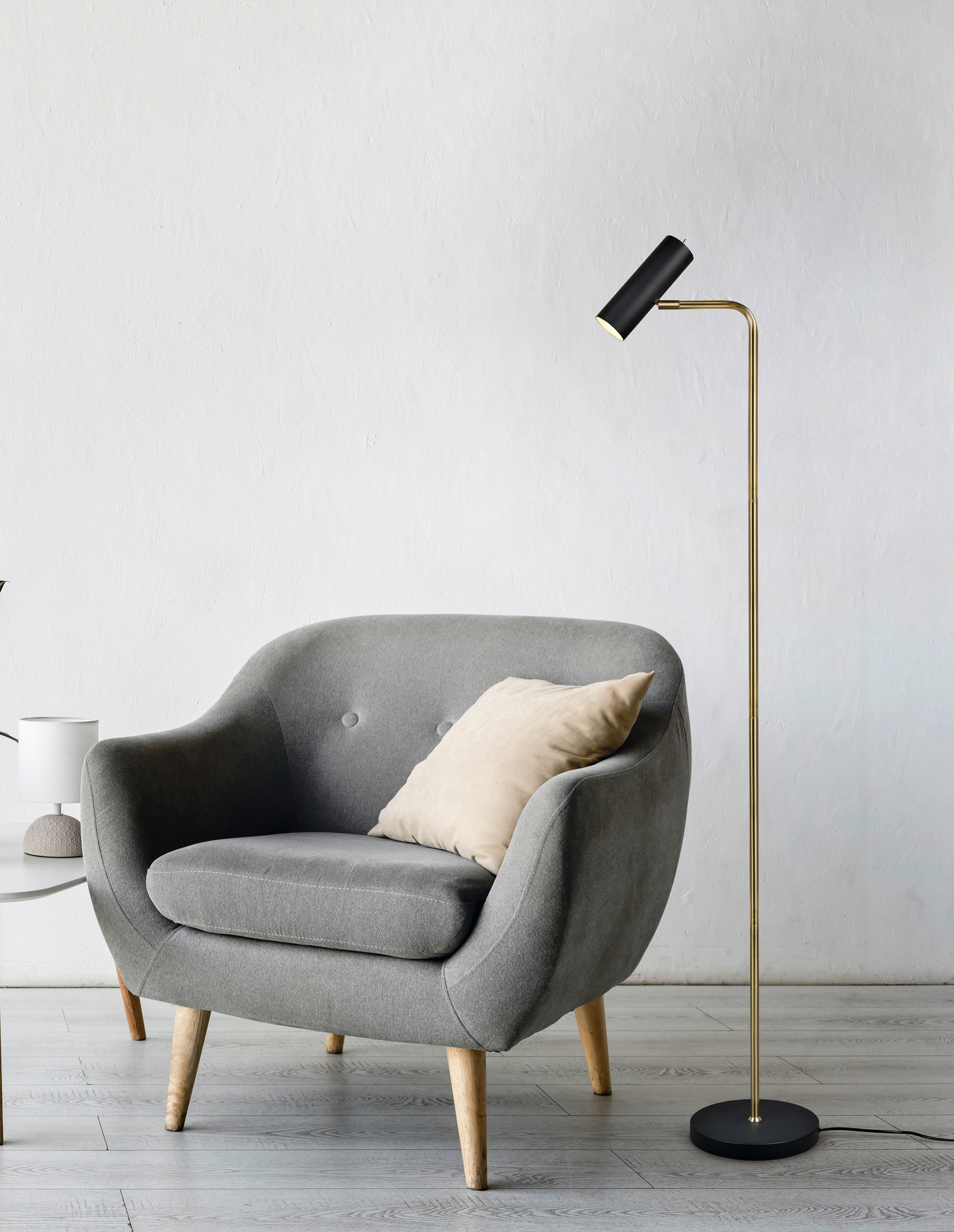 Lattiavalaisin TRIO Marley GU10 mattamessinki/mattamusta