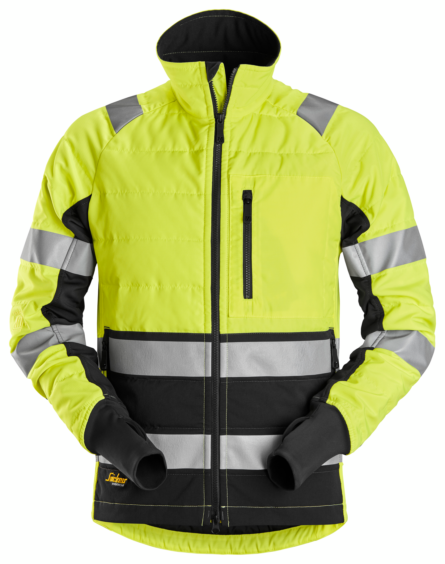 Kevyttoppatakki Snickers AllroundWork 8133-6604 huomio lk 2 keltainen L