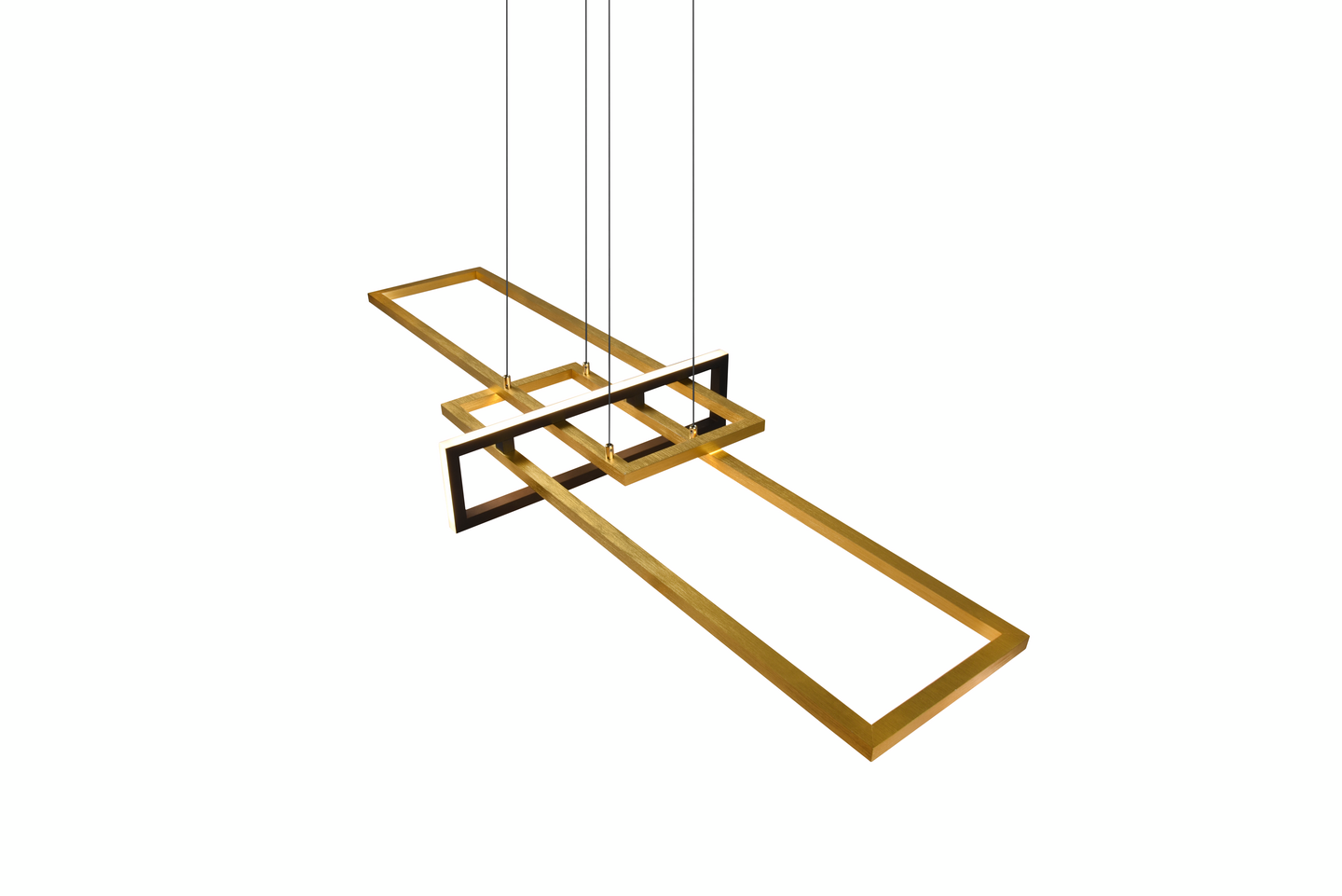 Riippuvalaisin TRIO Salinas led mattamessinki/mattamusta